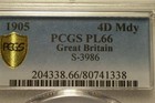 Great Britain  1905 Edward Vii Fourpence  4 Pence Pcgs Pl 66  Maundy 