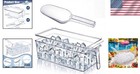 Complete Ice Storage Bin Set With Lids   Scoops - 12 4   X 5 9   X 3 9  