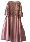 New elegant Mother Of The Bride Grandmother Dress Plus Size 2x Pink Lace Wedding