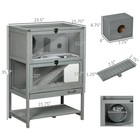 Large Hamster Cages And Habitats Wooden Small Animal Cage W  Storage Shelf