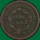 1851 Braided Hair Large Cent Very Fine Vf Coin  Corrosion  41417