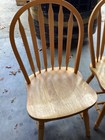 Oak Dining Side Chair Set Of 2 Basic In Good Condition Some Flaws
