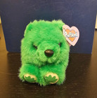 1998 Puffkins- Plush  Patrick  The Green Bear   Bumper The Purple Rabbit W Tags