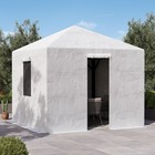 Universal Winter Gazebo Cover Waterproof W sidewalls And Mesh Windows  white 