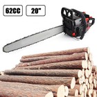 62cc Gas Chainsaw 20  Bar Gasoline Powered Chain Saw 2 Cycle Engine Cutting L3