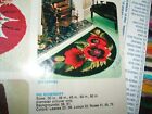 Shillcraft Latch Hook Rug Kit Poppies 570 30  X 57  Semi Circular Vtg 70 s Nib