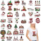36 Sheets Christmas Iron On Transfers For T-shirt Vinyl Iron Elk  Tree  Snowman