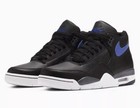 Nike Flight Legacy Black Hyper Blue Basketball Sneakers Bq4212-003 Men s Sizes