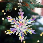 2025 Swarovski Snowflake Crystal Annual Edition Large Christmas Star Ornament
