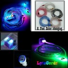 Led Light Up Multicolor Rainbow Charging Charger Cable Cord - All Phone Models