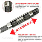 New Adjustable H16 Hand Reamer Tool 46mm - 56mm Size 1 13 16  To 2 7 32  Actools