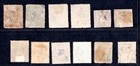 Denmark 1851-1871 Lot Of 12 Early Classic Stamps All Used Includes Scott  15