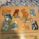 Fisher-price Nursery Rhymes Wooden Preschool Peg Puzzle  510 Vintage 1979