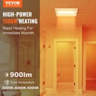 Vevor 110 Cfm Bathroom Exhaust Fan 1 5sones 1500w Heating Low Noise With Light