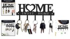 Durable Black Matte Key Holder With 5 Sturdy Hooks - Easy Wall Mount  9 8in