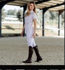 Horze Rover Woman   s Tall Field Riding Boots 7 5 Xw Calf Brand New