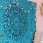 Tapestry Mandala Twin Wall Indian Hanging Teal Ombre Bohemian Mandala Home Decor