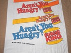 Vintage 1984 Burger King Souvenir Advertising Beach Towel Rare Collectible