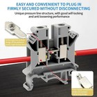 20 50 100pcs Pttb2 5 Push - In Double Level Din Rail Terminal Block 2 Layer 2 5m