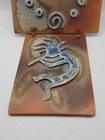 Native American Pottery Wall Art Clock   Kokopelli - Leather Hanger  works 