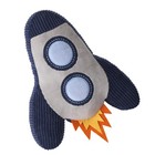 Lambs   Ivy Milky Way Rocket Ship Nursery Throw Pillow Plush