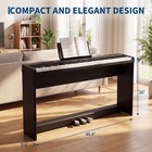 Full Size Digital Piano Weighted Keyboards With Stand 3 Pedals Usb Midi 88 Key