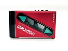  excellent  Sony Walkman Stereo Cassette Player Wm-102 Red From Japan 2915364