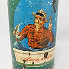 Vintage 1952 Aladdin Angler Thermos No 51 Quart Fishing W  Stopper   Cups Vguc