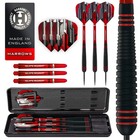 Ace Rubber Brass Steel Tip Darts Set 20g  22g  24g   26g - Includes Supergrip   
