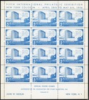 Us Stamp 1956 Fipex Exhibition Lot Of 200 Poster Stamp Sheets In Original Pack