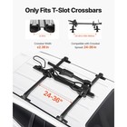 Folding Roof Top Bike Rack Heavy Duty Car Bicycle Upright Mount Rack Lock