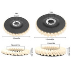 5pcs 5  Felt Flap Disc Wool Polishing Buffing Wheel Pad For Metal Stone Wood