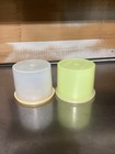 Set Of 2 - Vintage Tupperware Round Food Container  250 With  Lids