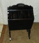 Black Distressed Pine Sewing Cabinet   Sewing Stand   dr46 