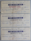 1940 First National Bank Of Hutchinson Kansas Cancelled Checks Lot X6