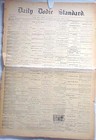 Original 1880 Daily Bodie Standard Newspaper