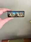 Vintage Palekh Russian Hand Painted Lacquer Trinket Box Signed Cranes Birds Wood