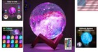 Kids Moon Lamp 3d Galaxy Light 16 Colors Led  Remote Control