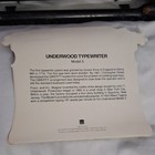 Underwood Model 5 Manual Typewriter Vintage Steel Construction Classic Design