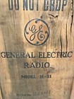 Vintage General Electric Radio Wood Sign 52   x 32 5   