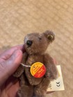 Steiff 030109 Original Teddy Bear 4    Caramel Mohair Historic Miniature W  Tags