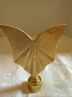 Vintage Brass Butterfly bat Flag Pole Finial Topper Or Decoration Heavy