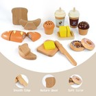 Wooden Bakery Toy Food Playset kids Pretend Play Food Kitchen Accessories Wit   