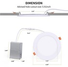 Tecico 8 Pack Smart Led Recessed Lighting 6 Inch Ultra-thin Wifi Canless
