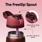 Owala Freesip Stainless Steel Water Bottle 32 Oz 32 Ounces  Black Cherry