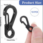 80 Pcs Mini Heavy Carabiner Snap Hook Clip Aluminum Outdoor Camping Keychain Us