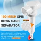 Replace For Rusco vu-flow 1-1 2  Spin Down Filter 100 Mesh Sediment Water Filter