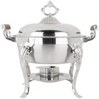 Catering Classic Stainless Steel Chafing Dish 5 Qt Half Round Buffet Chafer