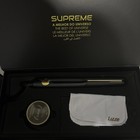 Lizze Supreme Hair Straightener Flat Iron 485  f Adjustable Heat Black gold