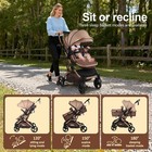 Standard Baby Stroller foldable Portable Pram  Baby Carriage reversible Pushcar